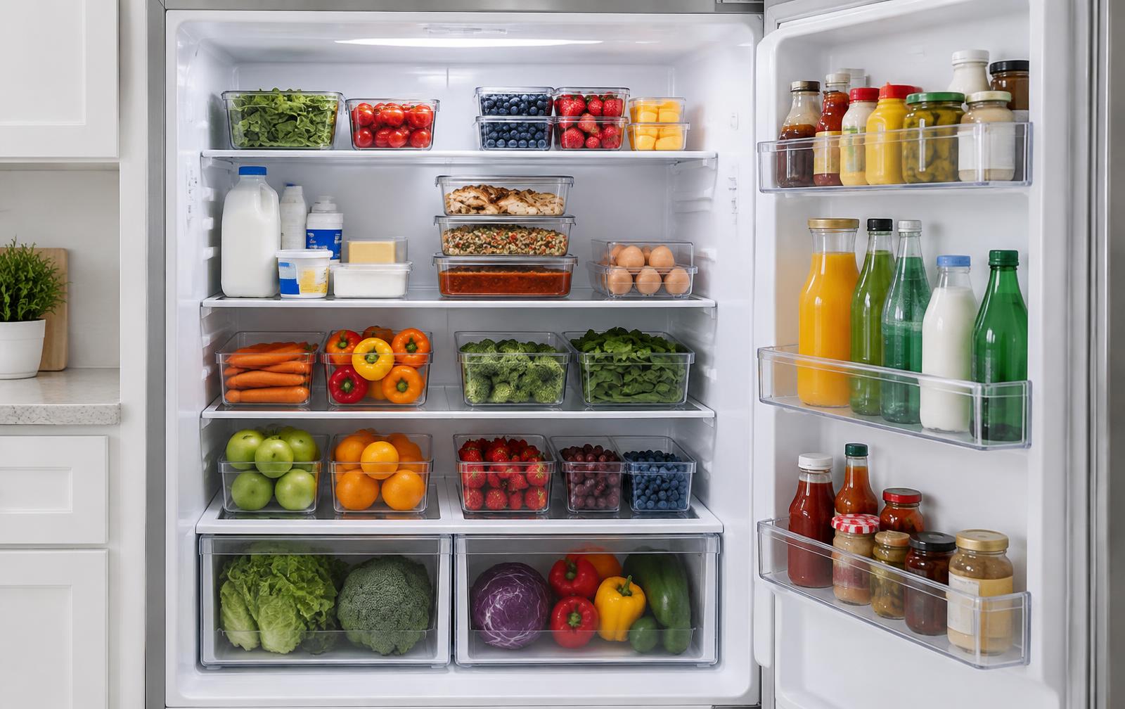 Fridge after professional organizing